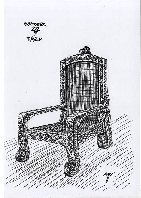 Wooden Chair Drawing by Bustanul Arifin | Saatchi Art