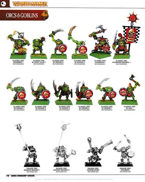 Warhammer Classic Range Orcs And Goblins