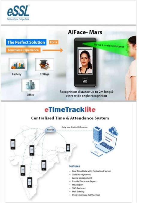 Essl Ai Face Mars Face Biometric Attendance System Optional At Rs