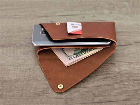 Iphone Leder Brieftasche Fall Nfull Lange Brieftasche Etsy