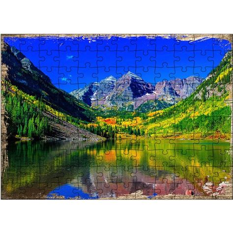 Tablomega Ahşap Mdf Puzzle Yapboz Göl ve Dağ Manzara 120 Fiyatı