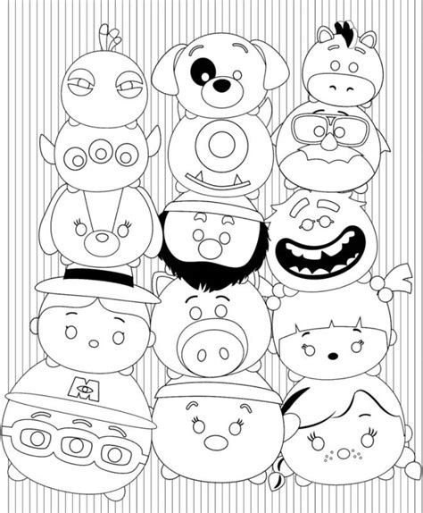 Coloriage Tsum Tsum Gratuit à Imprimer