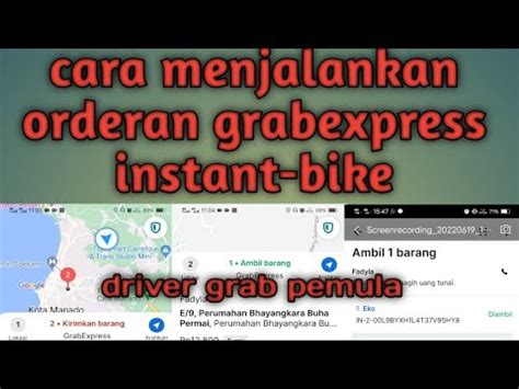 Cara Menjalankan Orderan Grabexpress Instant Bike L Orderan Grab