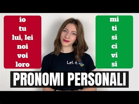 Pronomi Personali In Italiano Soggetto E Riflessivi Learn Italian