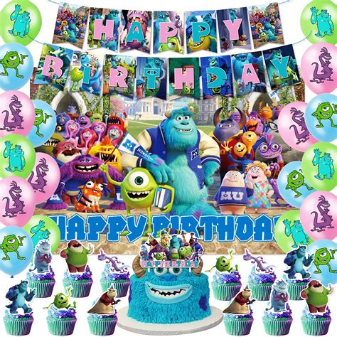 Buy Monsters Inc Birthday Party Supplies Include Backdrop Birthday