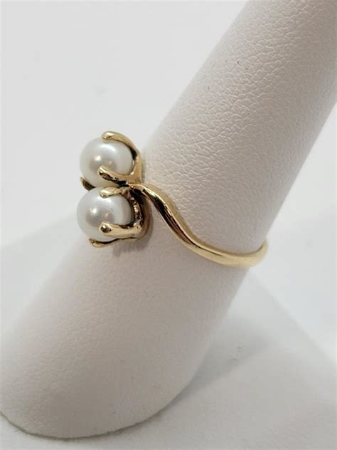 Lot 85 Pearl Ring 14k Gold Size 75 263 Gtw