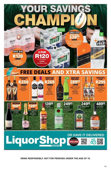 Checkers Liquor Western Cape Your Savings Champion July