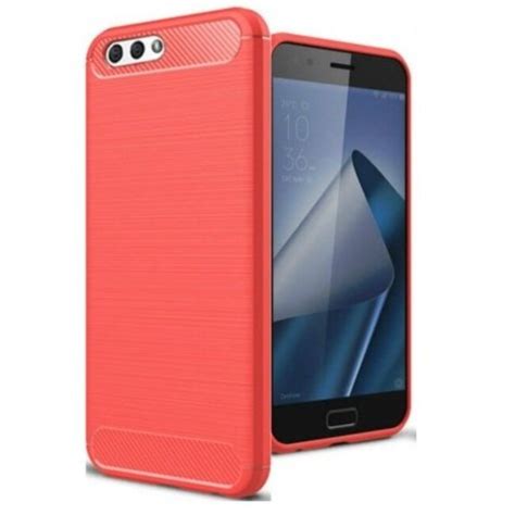 Geborstelde Tpu Cover Asus Zenfone Max Zc Kl Rood Case Go Nl