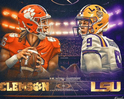 Clemson vs LSU on Behance