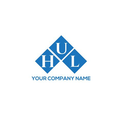 HUL letter logo design on white background. HUL creative initials ...