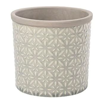 Burgon Ball Tuscany Indoor Glazed Ceramic Plant Pot Large In Soft