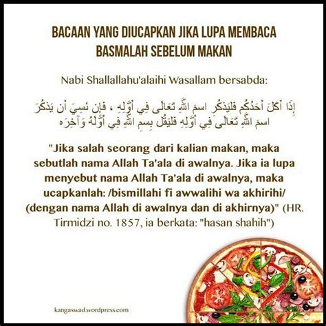 Bacaan Doa Lupa Makan Doa Sebelum Makan Dan Sesudah Makan Lengkap