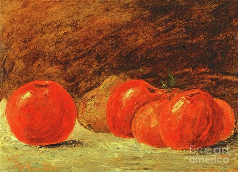 Still Life With Apples Painting By Gustave Courbet Fine Art America