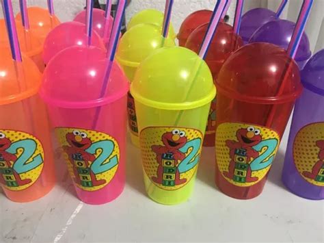 50 Vaso Personalizado Con Popote Y Tapa Dulcero Fiesta Mebuscar México