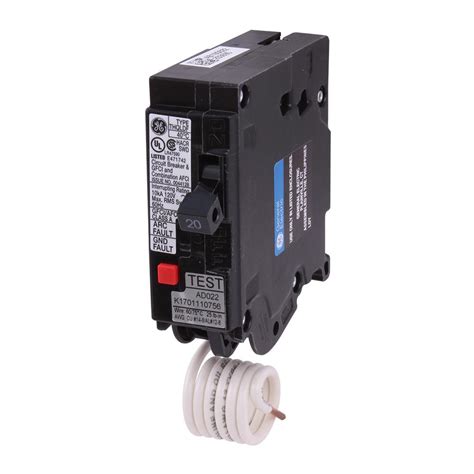 GE Q Line 20 Single Pole Dual Function Arc Fault GFCI Breaker