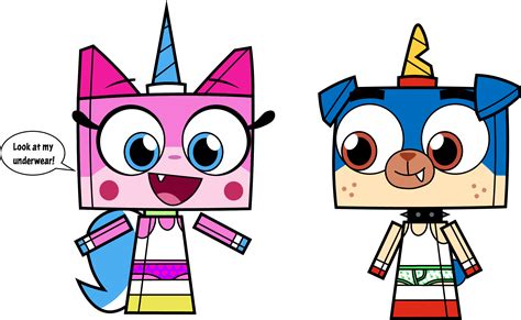 Unikitty And Puppycorn In Different Colors Of Underwear By Pingguolover