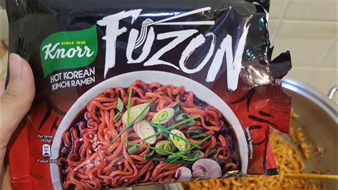 Knorr Fuzon Noodles Hot Korean Kimchi Ramen Youtube