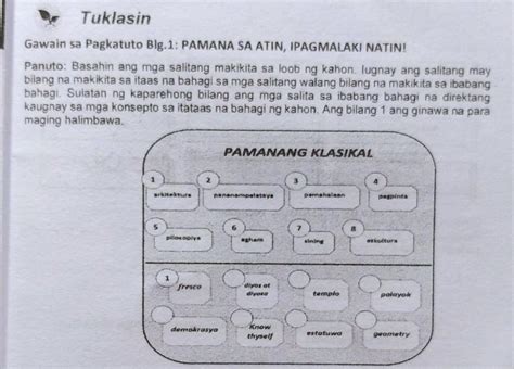 Panuto Basahin Ang Mga Salitang Makikita Sa Loob Ng Kahon Lugnay Ang