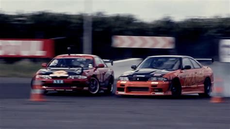 Drift Battle Kumakubo Team Orange In Slow Motion Youtube