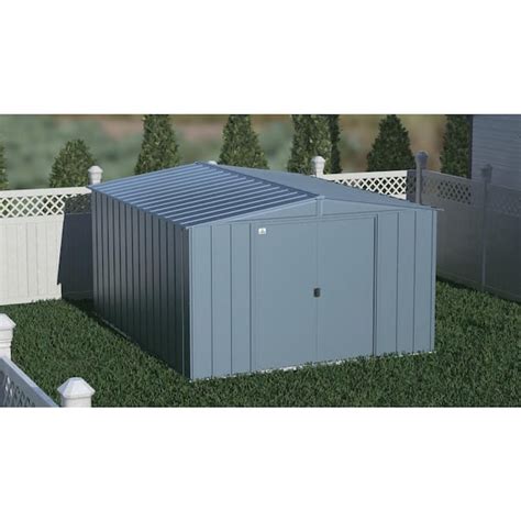 Arrow Classic Ft W X Ft D Blue Grey Metal Shed Sq Ft