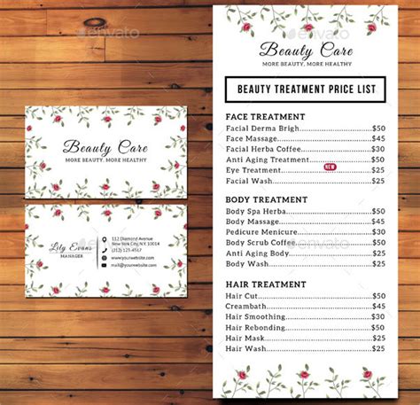 23 Printable Price List Templates Free And Premium Download