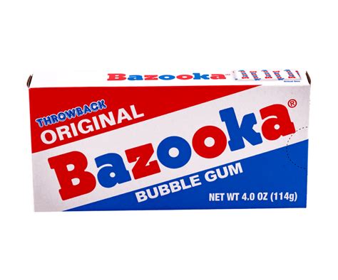 Bazooka Bubble Gum Tb 12ct Pacific Candy Wholesale