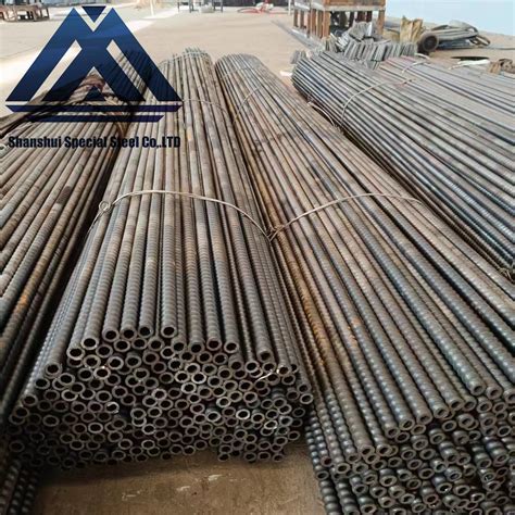 R25 Steel 40cr Self Drilling Hollow Bar Rod Anchor Bolt For Slope