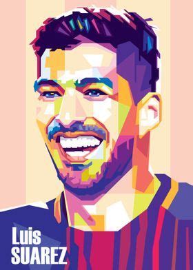 Luis Suarez In Popart Poster Picture Metal Print Paint By Erik