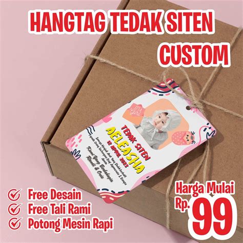 Jual Hang Tag Tedak Siten Tedhak Siten Dundunan Custom Murah