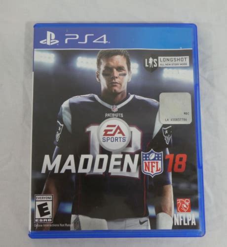 Playstation Madden NFL 18 Sony PS4 4 Blue Ray Disk Video Game Football