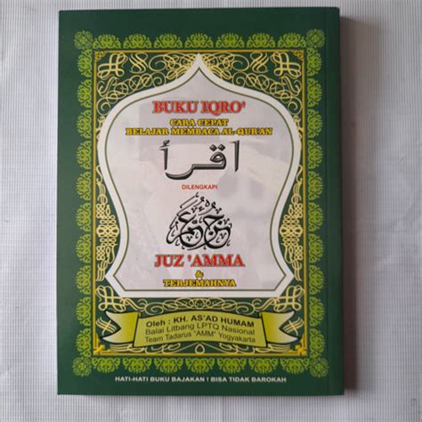 Jual Buku Iqro Bendel Besar Juz Amma Dan Terjemah Hvs Jakarta