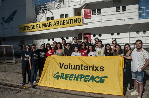 Fundación Greenpeace Argentina Voluntarios De Greenpeace Visitaron El