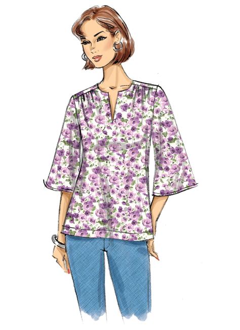 Butterick Sewing Pattern B6688 Misses Top Etsy