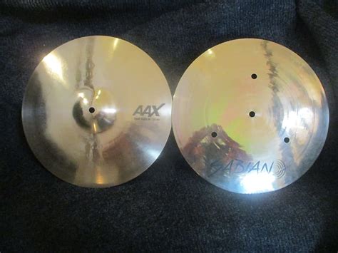 Sabian AAX 14 Inch Fast Hats Hi Hat Cymbals Brilliant Reverb