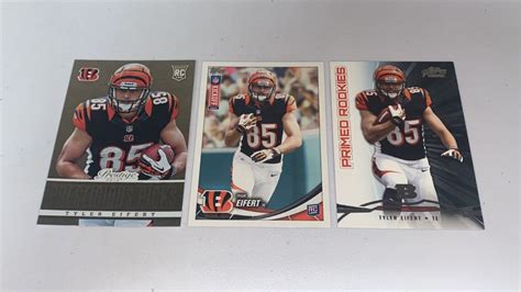 QTY 3 Tyler Eifert RC Rookie Prestige Topps Prime Kickoff