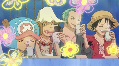 one piece- chopper, usopp, zoro and luffy post timeskip, pre fishman ...