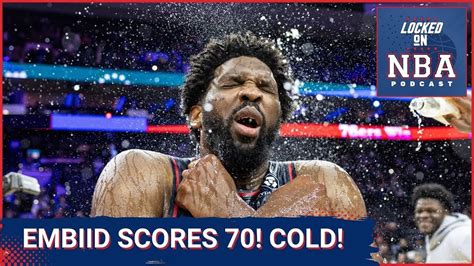 Joel Embiid Scores 70 Karl Anthony Towns Scores 62 In Big Night