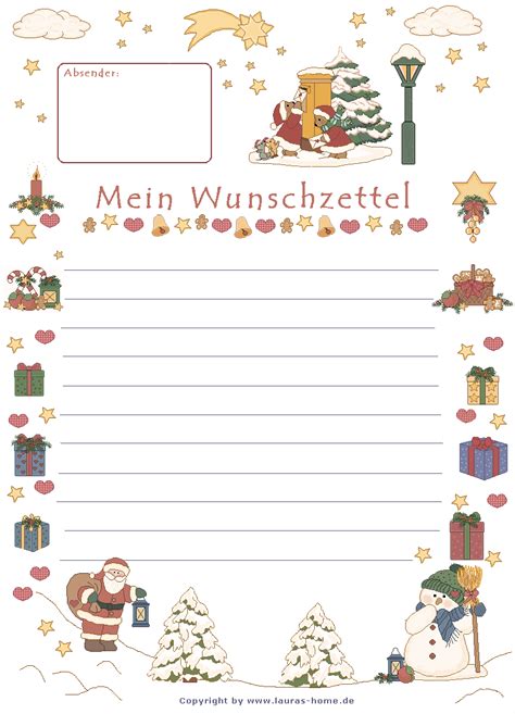 Wunschzettel Vorlage Kinder Pinterest Vorlagen Weihnachten Und