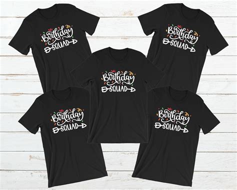 Birthday Squad Shirt Group Birthday Shirt Birthday Crew Shirts Matching Birthday Tee