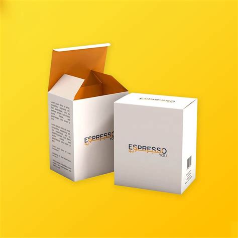 White Reverse Tuck Boxes Silver Edge Packaging