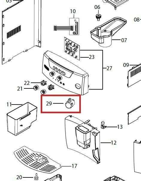 Exploring The Delonghi Magnifica Esam A Detailed Parts Diagram