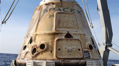 Spacex Research Vessel Returns To Earth All Dp