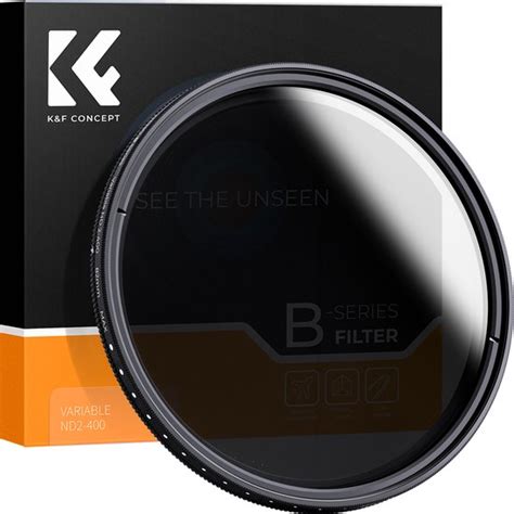 K F Concept 62mm Variabele ND2 ND400 Slim Filter HMC ND Fader