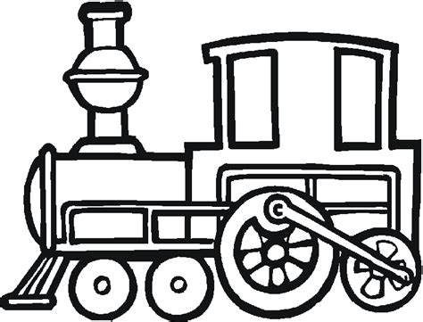 Coloriage Train Locomotive Transport Dessin Colorier