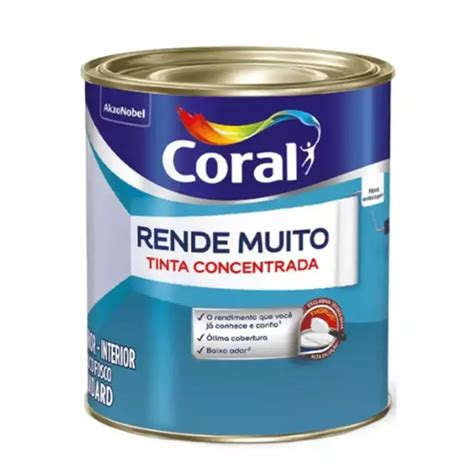 Tinta Acr Lica Rende Muito Ml Coral Alta Qualidade E Rendiment