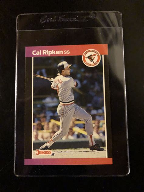 Donruss Cal Ripken Jr Error Card No Period After Inc Ebay