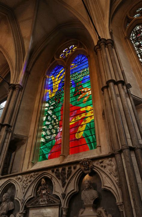 Art Industry News David Hockney Designed A Stained Glass Window For Westminster Abbey On His