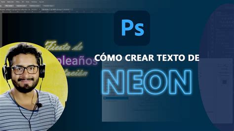 C Mo Crear Texto De Ne N Con Photoshop I Paso A Paso Youtube