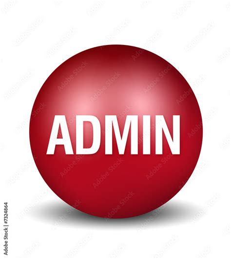 Admin Icon Red Stock Illustration Adobe Stock