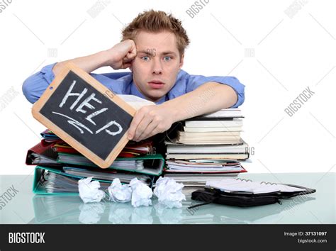 Overworked Office Image And Photo Free Trial Bigstock